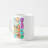 Cute Maths Numbers Calculator Mug for Kids Kaffeetasse (Vorderseite Links)