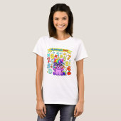 Cute Maths Numbers Elephant Cartoon T Shirt Kids!! (Vorne ganz)