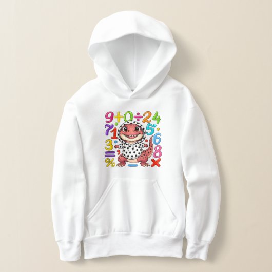 Cute Maths Numbers Hoodie for Kids School (Ablage )