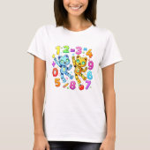 Cute Maths Robots Number Day T Shirt (Vorderseite)
