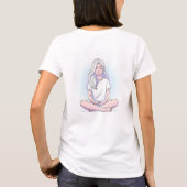 Cute Meditation Girl Yoga T-Shirt  (Rückseite)