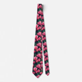 Cute Mens Accessories Tulip Floral Krawatte (Vorderseite)
