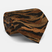 Cute Menswear Ties Tiger Print Krawatte (Gerollt)