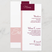 Cute Menu Sweet 16  Custom Flat Menu Menükarte (Vorne/Hinten)