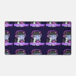 Cute Meow Gamer Cat - Kawaii Gaming Kitten Schreibtischunterlage