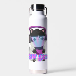 Cute Meow Gamer Cat - Kawaii Gaming Kitten Trinkflasche