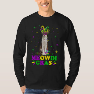 Cute Meowdi Gras Oriental Katzen Karneval Maske Ma T-Shirt