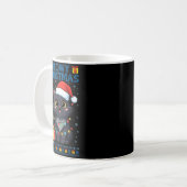 Cute Meowy Christmas Cat – Kawaii Holiday Kitty Te Kaffeetasse (Vorderseite Links)