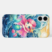 Cute Mermaid add name  Case-Mate iPhone Hülle (Rückseite (Horizontal))