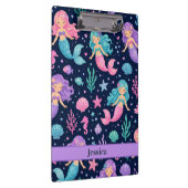 Cute Mermaid Pattern Klemmbrett (Rechts)