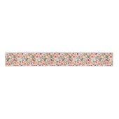  Cute Merry Christmas Aesthetic -Festive Pattern Ripsband (Vorderseite)