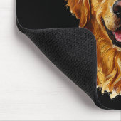 Cute Merry Christmas Golden Retriever Dog Christma Mousepad (Ecke)