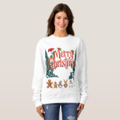 Cute Merry Christmas Holiday Sweater Design Sweatshirt (Vorne ganz)