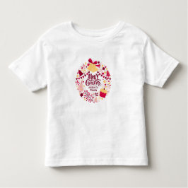 Cute Merry Christmas Toddler T-Shirt Festival