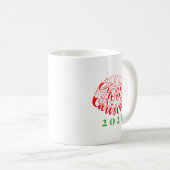 Cute Merry Christmas Typography Kaffeetasse (VorderseiteRechts)