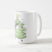 Cute Merry Christmas unicorn Kaffeetasse (VorderseiteRechts)