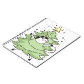 Cute Merry Christmas unicorn Notizblock (Linke Seite)