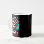 Cute Merry Krampus Christmas Holiday 30’s Retro Ca Kaffeetasse (Vorderseite Links)