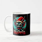 Cute Merry Krampus Christmas Holiday 30’s Retro Ca Kaffeetasse (Links)