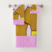 Cute Merry Pink Badhandtuch Set (Insitu)