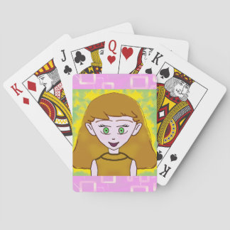 Cute Merry Pink Geometric Classic Playing Cards Spielkarten