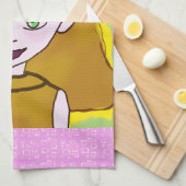 Cute Merry Pink Geschirrtuch (Viertel Falte)