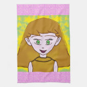 Cute Merry Pink Geschirrtuch (Vertikal)