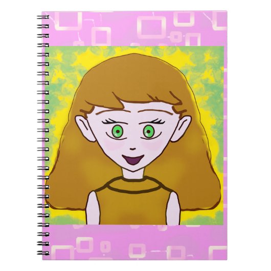 Cute Merry Pink Notizblock (Vorderseite)