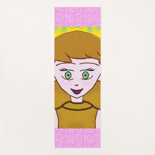 Cute Merry Pink Yogamatte (Vorderseite)