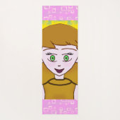 Cute Merry Pink Yogamatte (Rückseite)