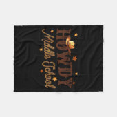 Cute Middle School Teacher Rodeo Western Howdy Mid Fleecedecke (Vorderseite (Horizontal))