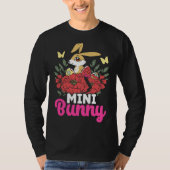 Cute Mini Bunny Easter Bunny Eggs Happy Easter T-Shirt (Vorderseite)