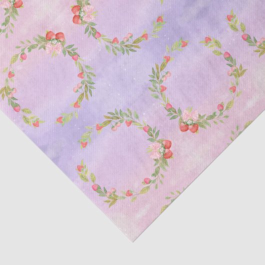 Cute Mini Flower Wreath Seidenpapier (Detail)