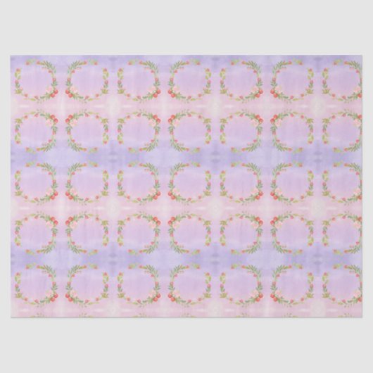 Cute Mini Flower Wreath  Seidenpapier (Vorderseite)