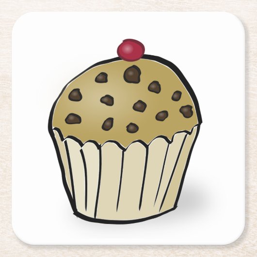 Cute Mini Muffin Rechteckiger Pappuntersetzer (Vorderseite)