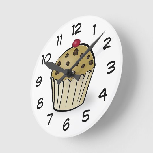 Cute Mini Muffin Runde Wanduhr (Winkel)
