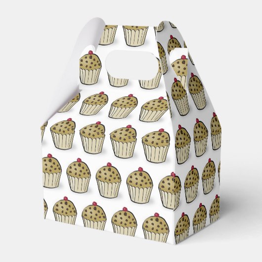 Cute Mini Muffins Pattern Geschenkschachtel (Rückseite)