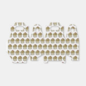 Cute Mini Muffins Pattern Geschenkschachtel (Ungefaltet)