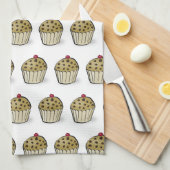 Cute Mini Muffins Pattern Geschirrtuch (Viertel Falte)