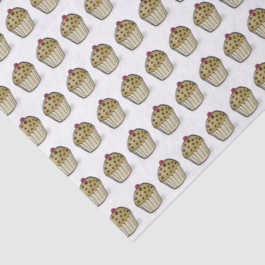 Cute Mini Muffins Pattern Seidenpapier (Ausschnitt)