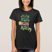 Cute Mini Retro Groovy St Patrick's Day Kid Girls T-Shirt (Vorderseite)
