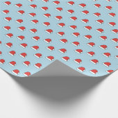 Cute Miniature Santa Hat Christmas Geschenkpapier (Ecke)