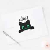 Cute Minimal Kawaii Animal Face Sticker (Umschlag)