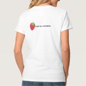 Cute Minimal Strawberry clothing T-Shirt (Rückseite)