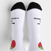Cute Minimal Strawberry Socks Socken (Oben)