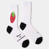 Cute Minimal Strawberry Socks Socken (Rechts)