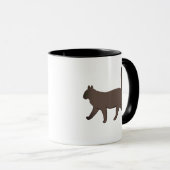 Cute Minimalist Cat Graphic | Simple Walking Cat Tasse (VorderseiteRechts)