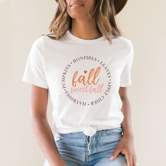 Cute Minimalist Fall Sweet Fall T-Shirt