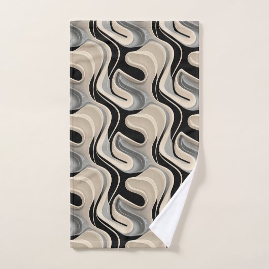 Cute minimalist tiled pattern  badhandtuch set (Handtuch)