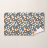 Cute minimalist tiled pattern  badhandtuch set (Handtuch)